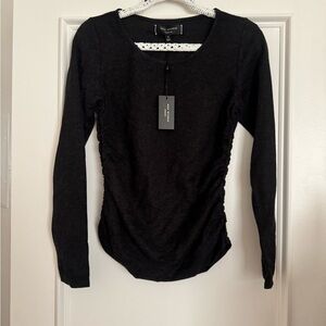 Max Studio Black Long Sleeve Top